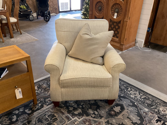 Honey Herringbone Club Chair by Haverty’s