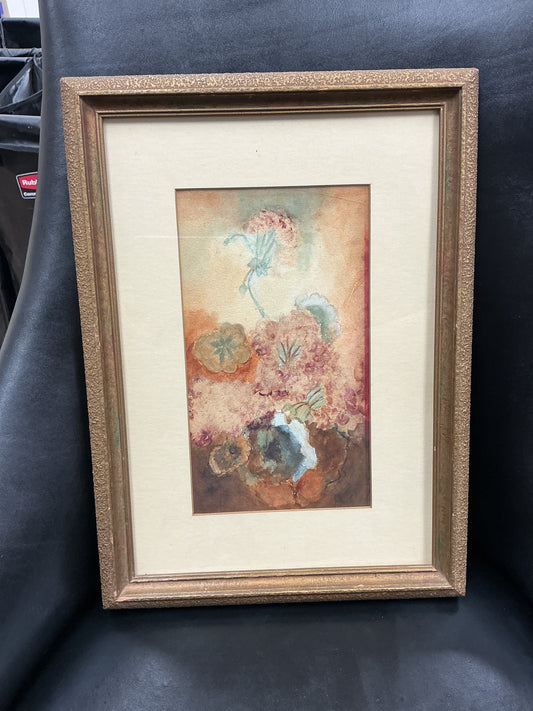 Vintage Abstract Floral Artwork