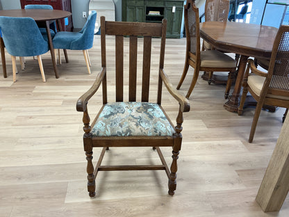 Vintage Oak Split Back Chair