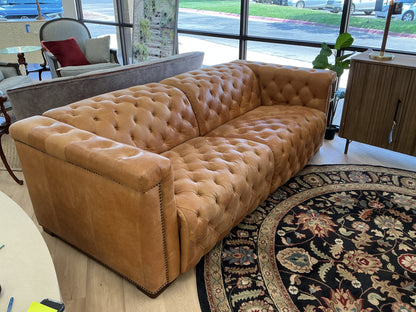 Sauvion  Reclining Leather Sofa