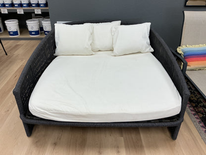 Ailena Rounded Back Wicker Patio Daybed