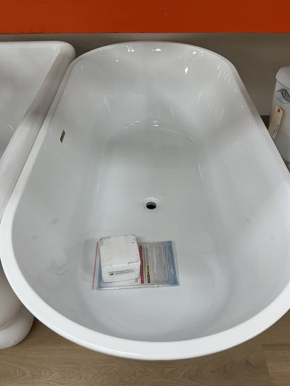 Woodbridge 67” x 32” Freestanding Soaking Acrylic Tub