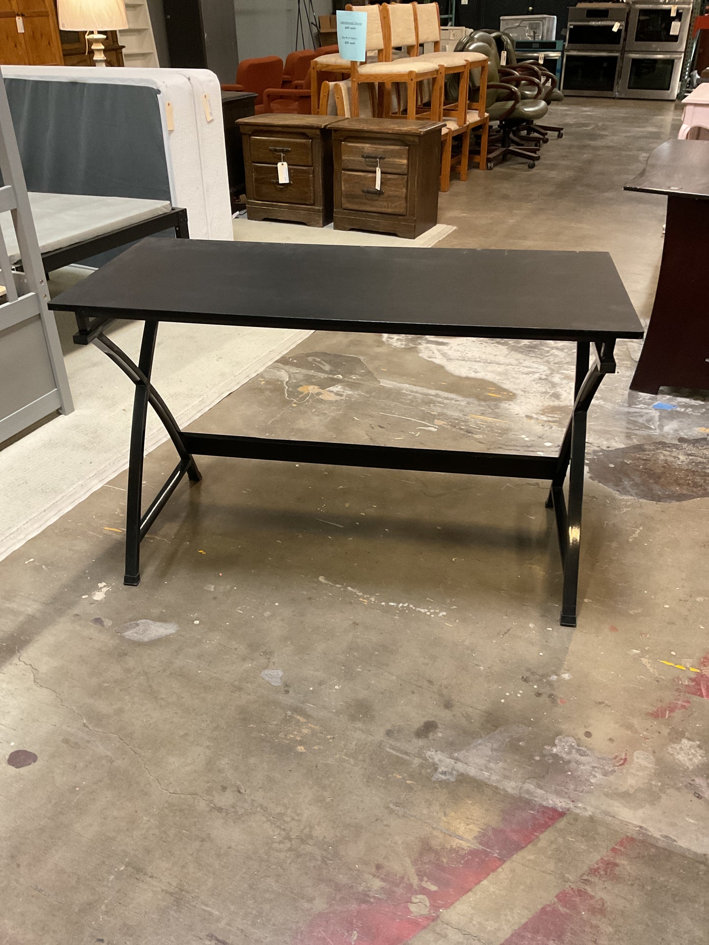 Black Metal Frame Desk