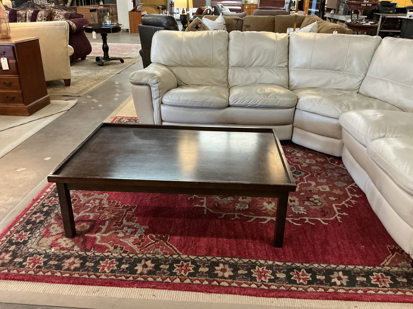 Brown Wooden Coffee Table