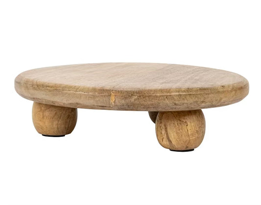 Hand Carved Mango Wood Pedestal