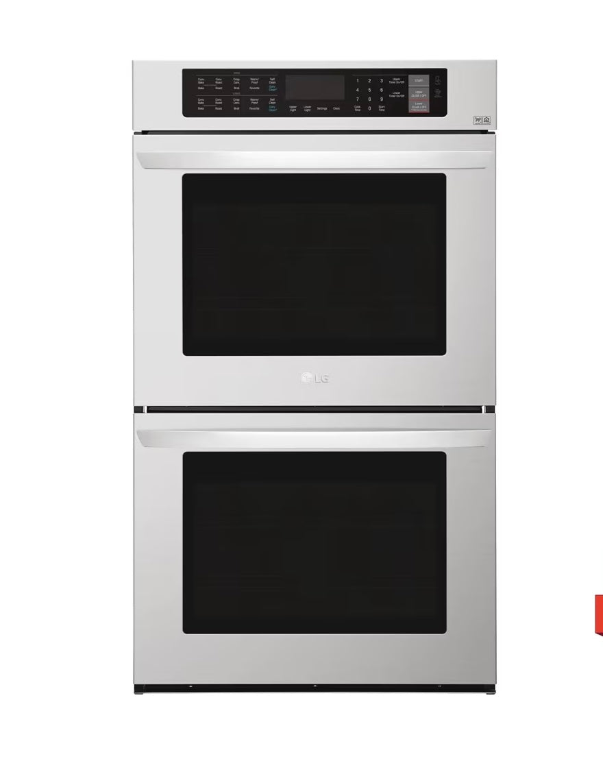 LG 9.4 cu. ft. Electric Double Wall Oven-Stainless Steel