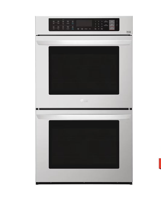 LG 9.4 cu. ft. Electric Double Wall Oven-Stainless Steel