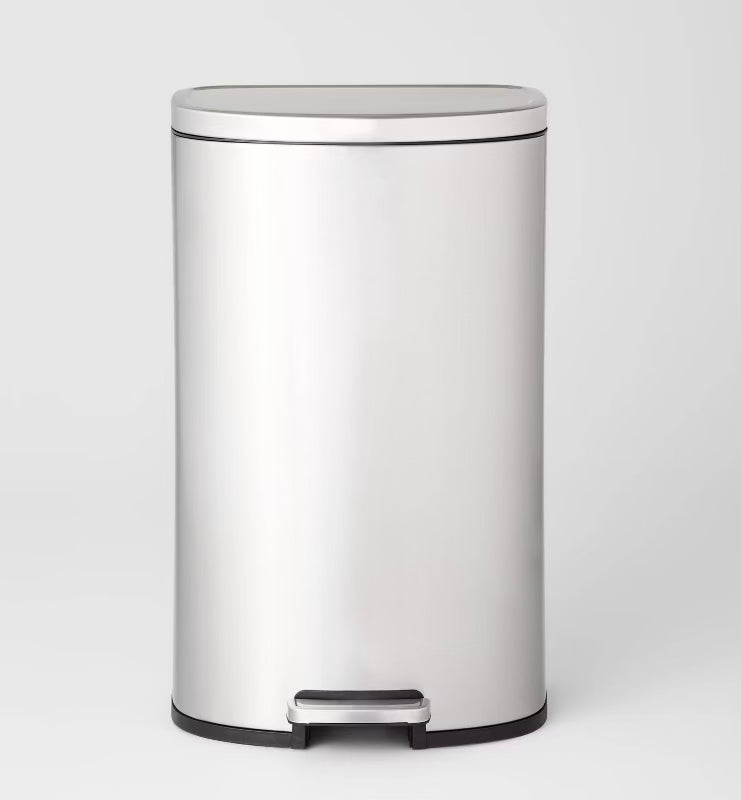 45L D Shape Step Trash Can