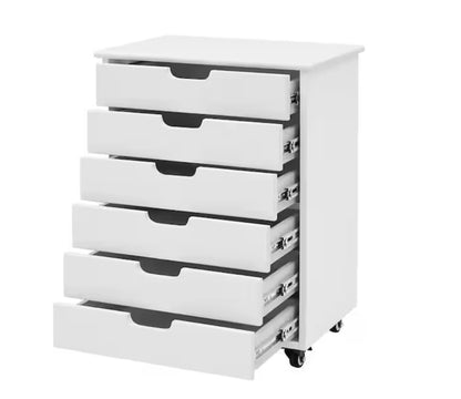 Craft Wide 6-Drawer Storage Cart