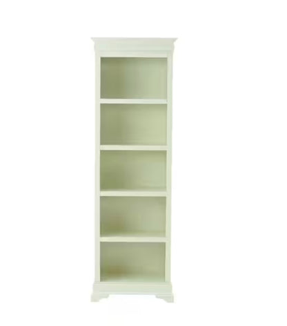 Louis Phillipe 73in. Off-White 5-Shelf Bookcase