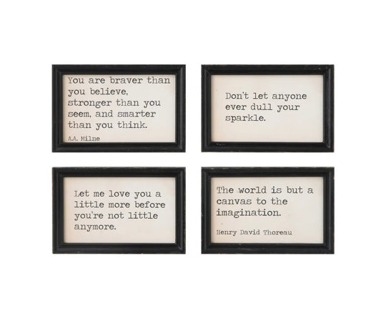 Wood Framed Wall Decor