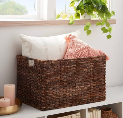 XL Woven Abaca Crate