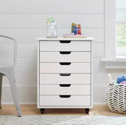 Craft Wide 6-Drawer Storage Cart