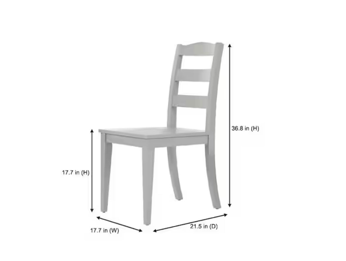Moss Green Ladder Back Wood Dining Chair