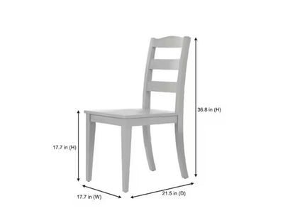 Moss Green Ladder Back Wood Dining Chair