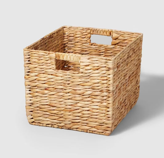 Large Woven Decorative Storage Bin