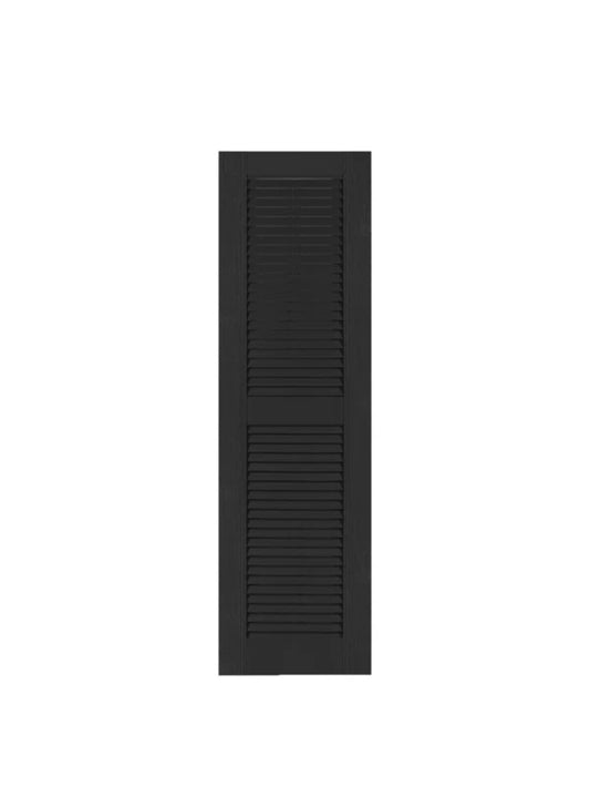 Perfect Shutters Louvered 15in x 47in Exterior Shutters (Pair)