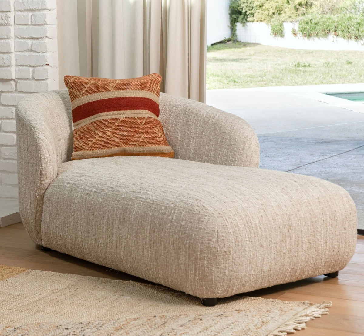 Romy Napa Upholstered Chaise Lounger