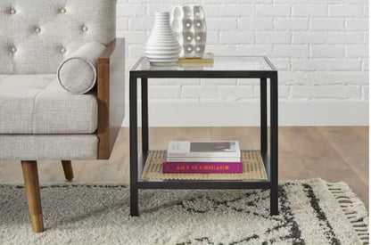 Odell Cane Rattan Square Accent Table