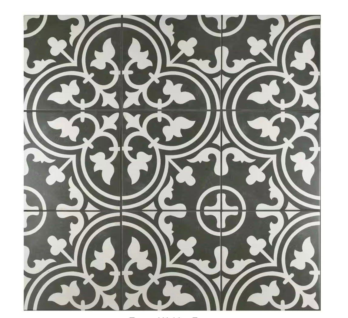 Arte Black 10x10 Porcelain Tile (2 boxes)