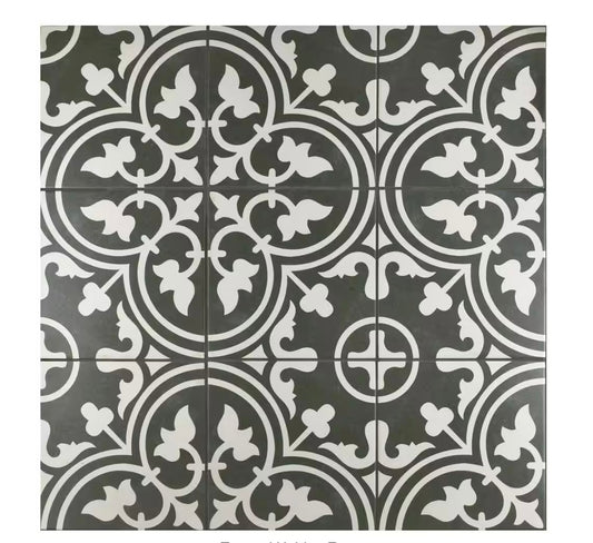 Arte Black 10x10 Porcelain Tile (2 boxes)