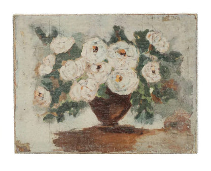 Canvas Wall Decor w/Flowers in Vase