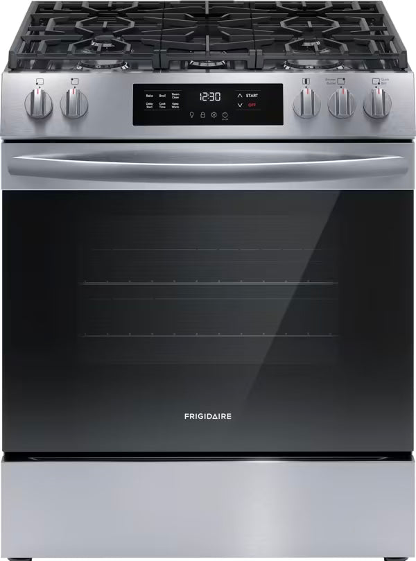 Frigidaire 30" Gas Range with Steam Clean