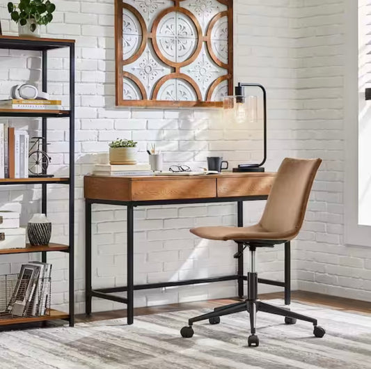 Donnelly Haze Wood Finish 2 Drawer Writing Desk
