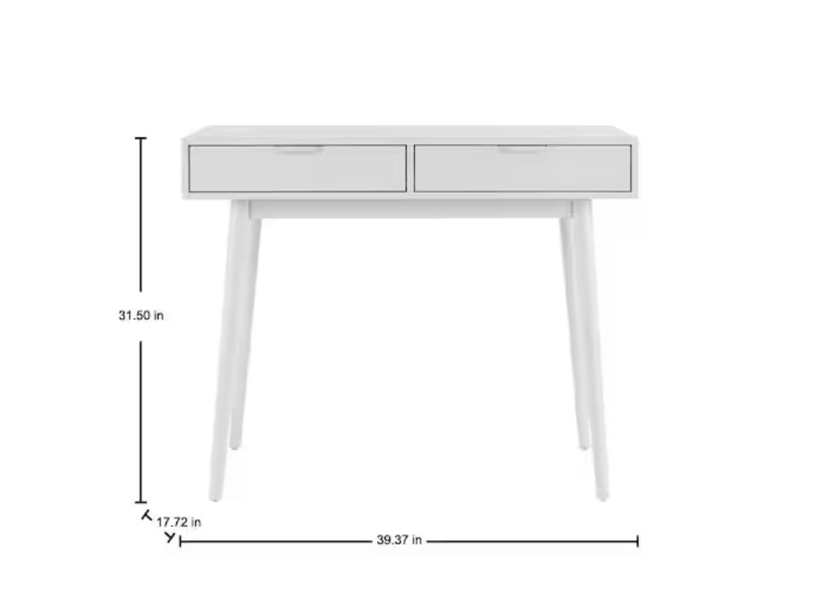 Amerlin Shadow Gray Wood Desk