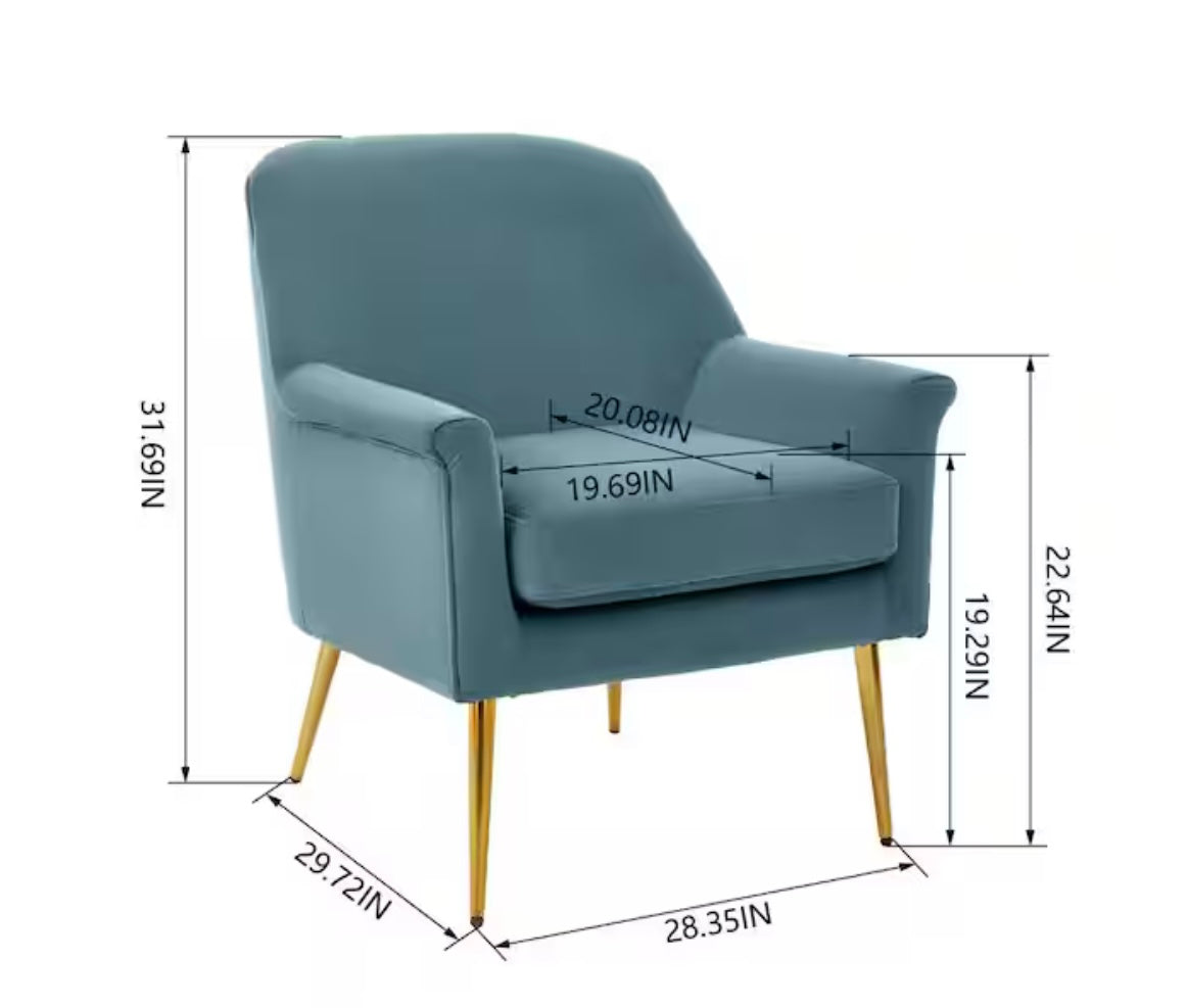 Blairmore Charleston Blue Upholstered Accent Chair