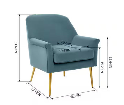 Blairmore Charleston Blue Upholstered Accent Chair