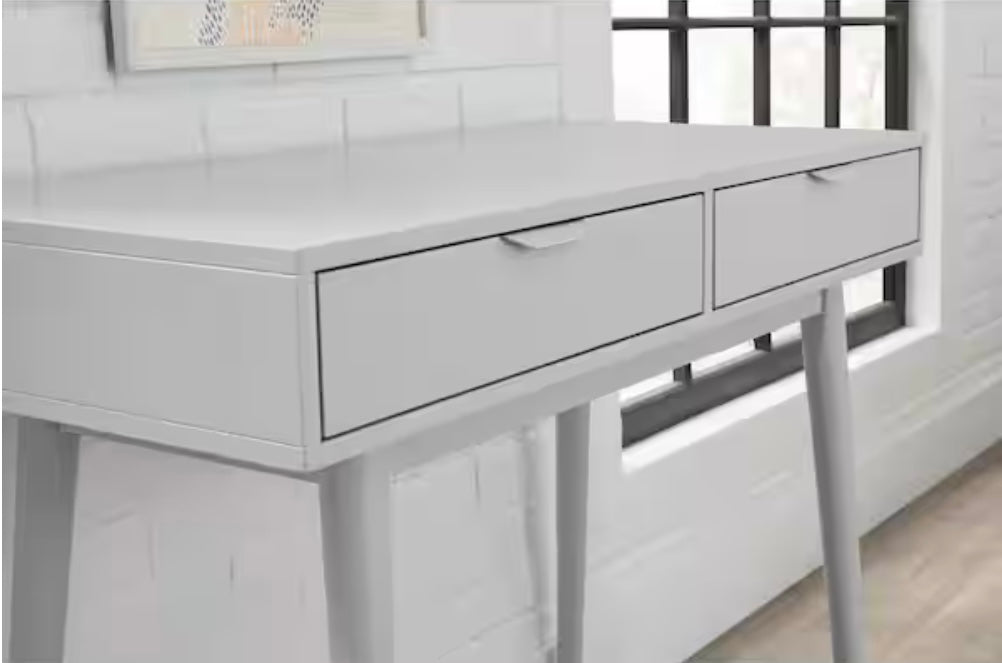 Amerlin Shadow Gray Wood Desk