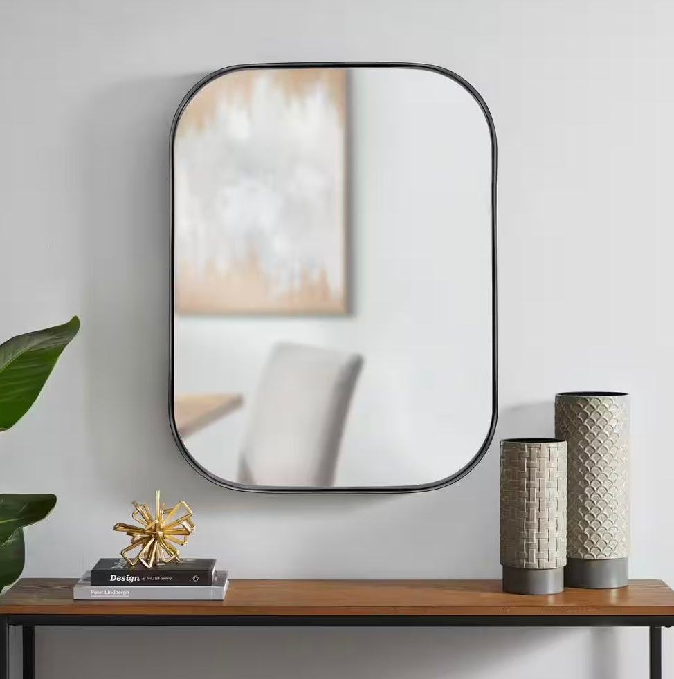 Deep Set Metal Framed Mirror