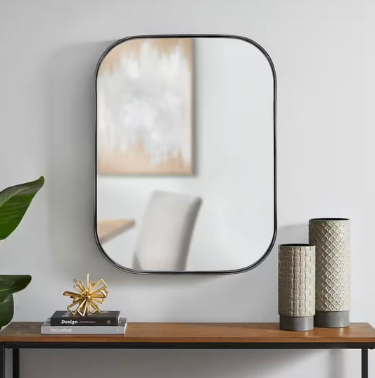 Deep Set Metal Framed Mirror