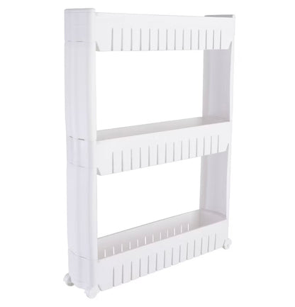 3 Tier Slim Rolling Organizer Rack
