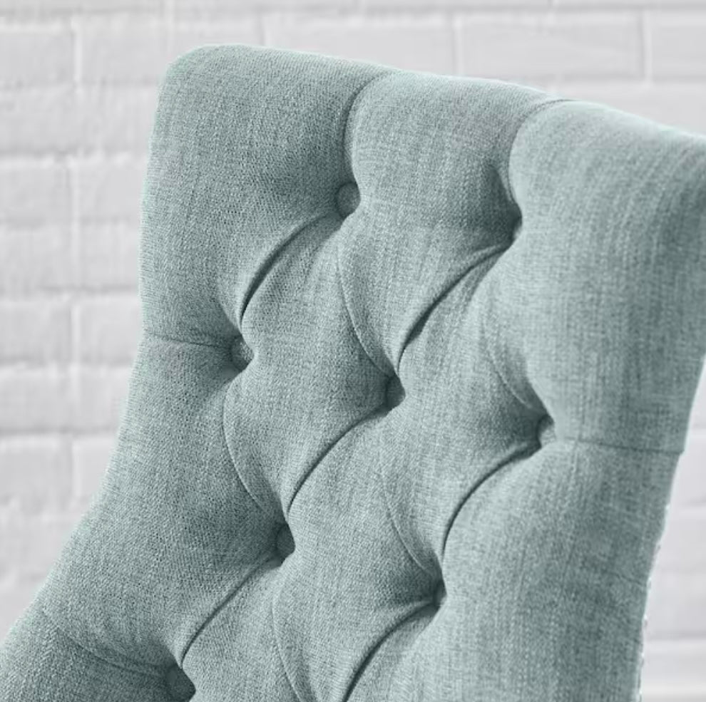 Bakerford Aloe Blue Upholstered Counter Stool