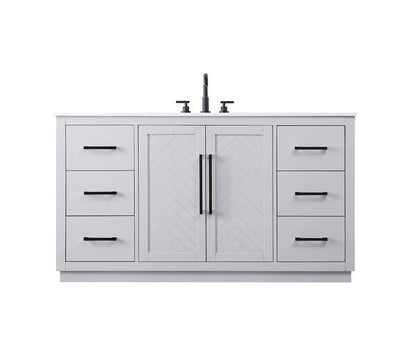 Elegant Lighting Chase 60” Single Bathroom Vanity