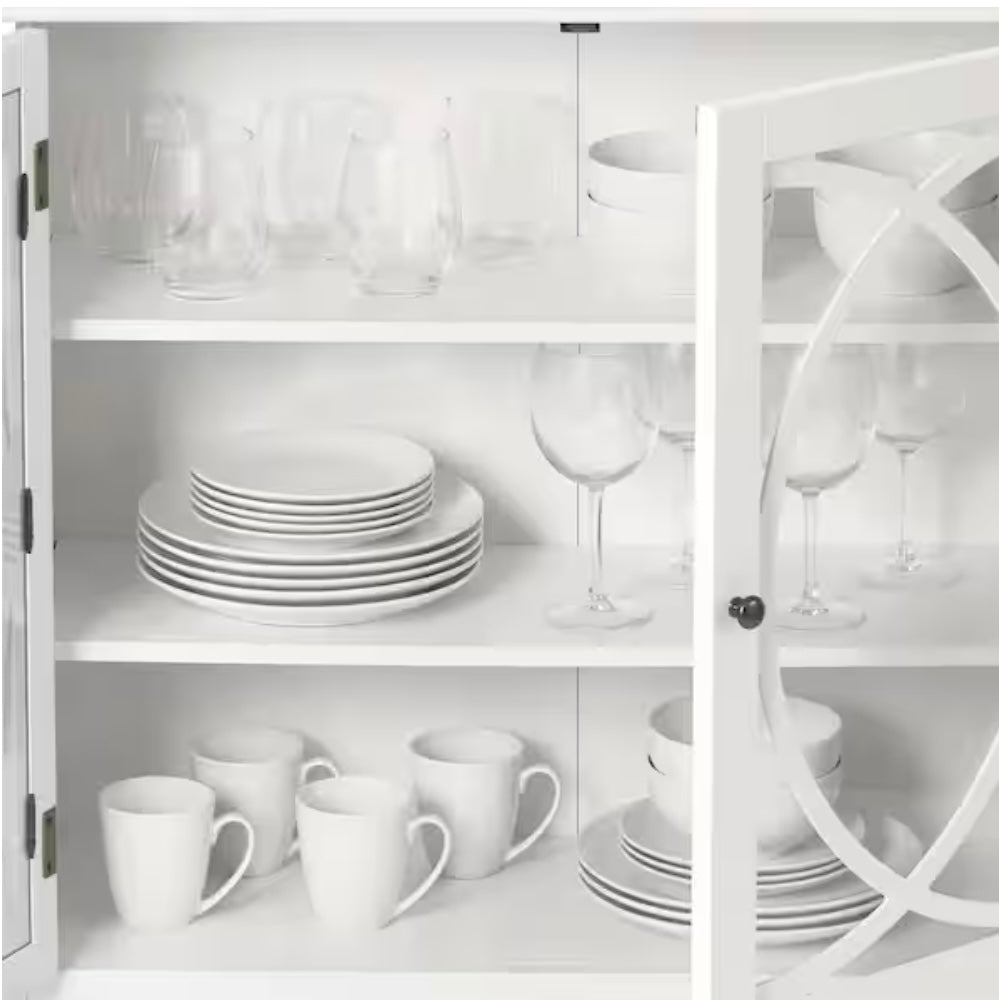 Brisa Bright Accent Cabinet w/Double Elliptical Doors