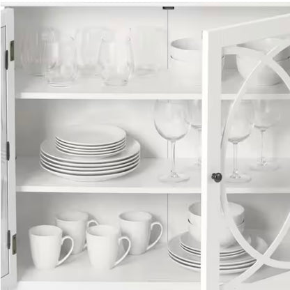 Brisa Bright Accent Cabinet w/Double Elliptical Doors