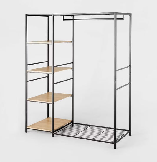 Freestanding 13” Metal Wardrobe