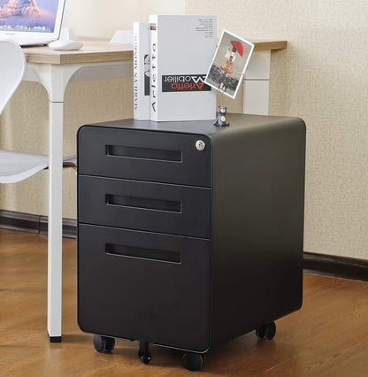 Nasitip 3 Drawer Rolling File Cabinet (No Key)