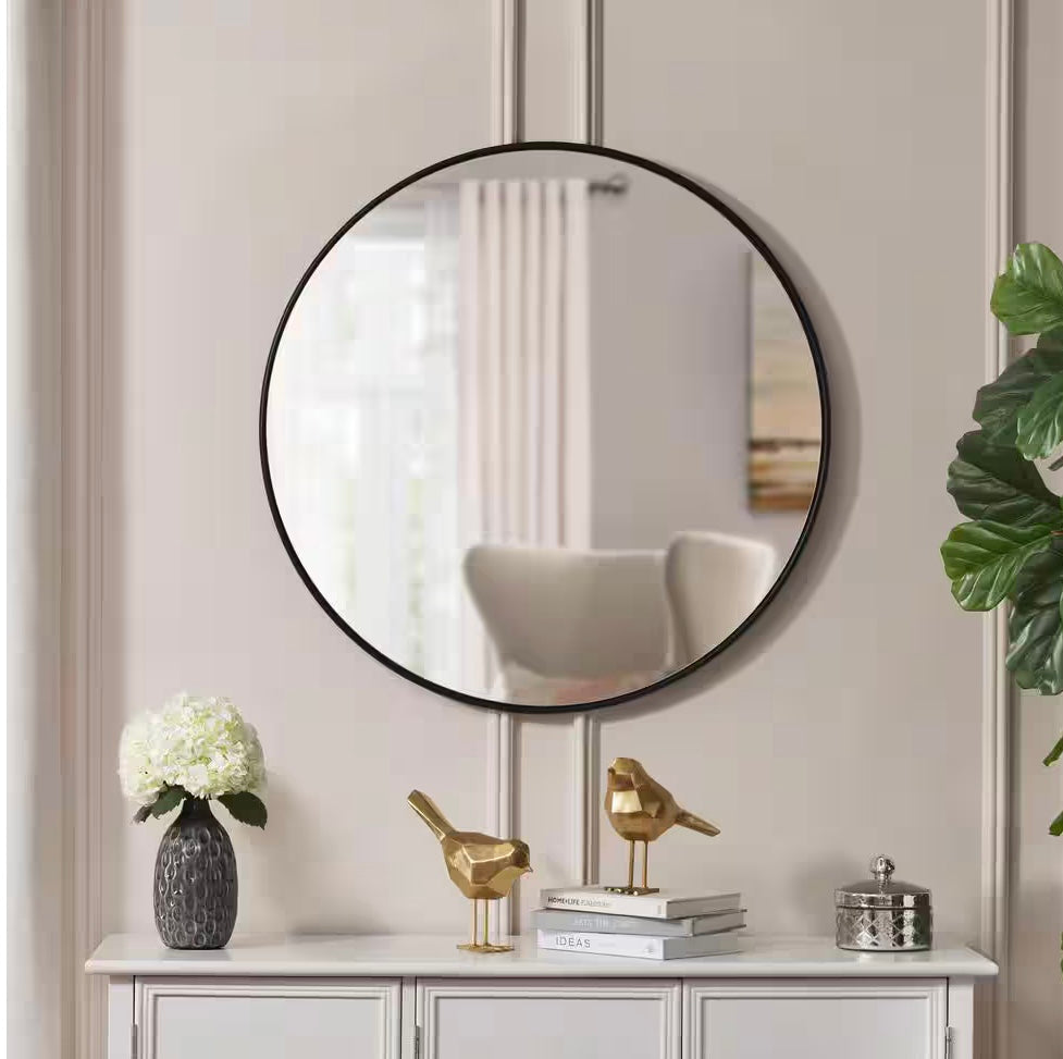 Home Decorators Collection Large Round Classic Accent Mirror