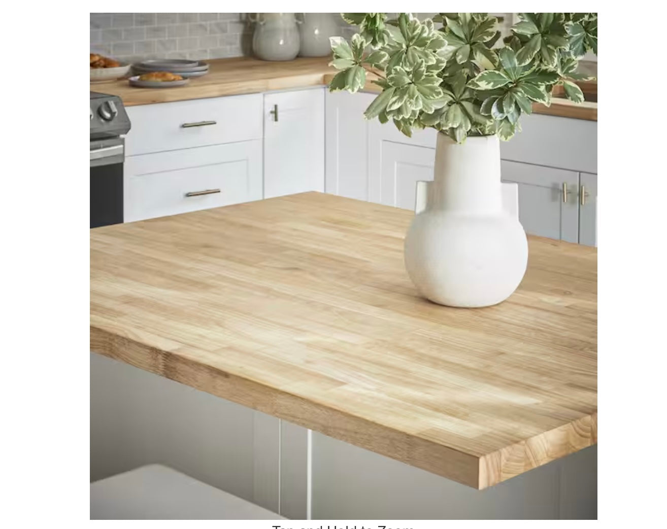 Solid Wood Hevea 8ft Butcher Block