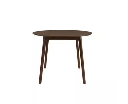 Saskia Sable Brown Wood Round Dining Table
