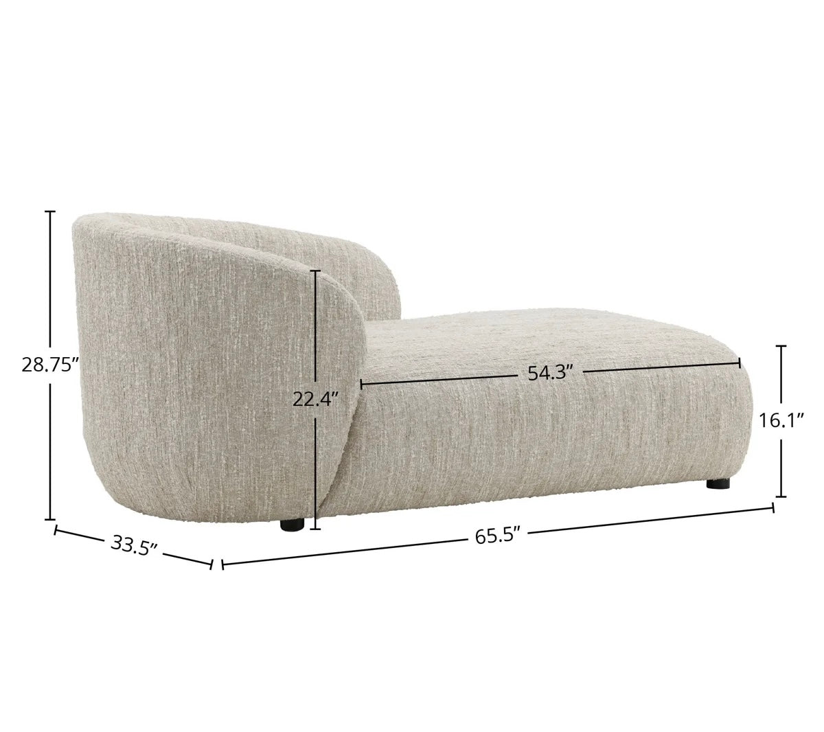 Romy Napa Upholstered Chaise Lounger