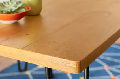 Banyan Honey Brown Wood Rectangular Dining Table