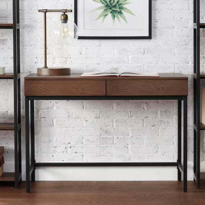 Donnelly Haze Wood Finish 2 Drawer Writing Desk