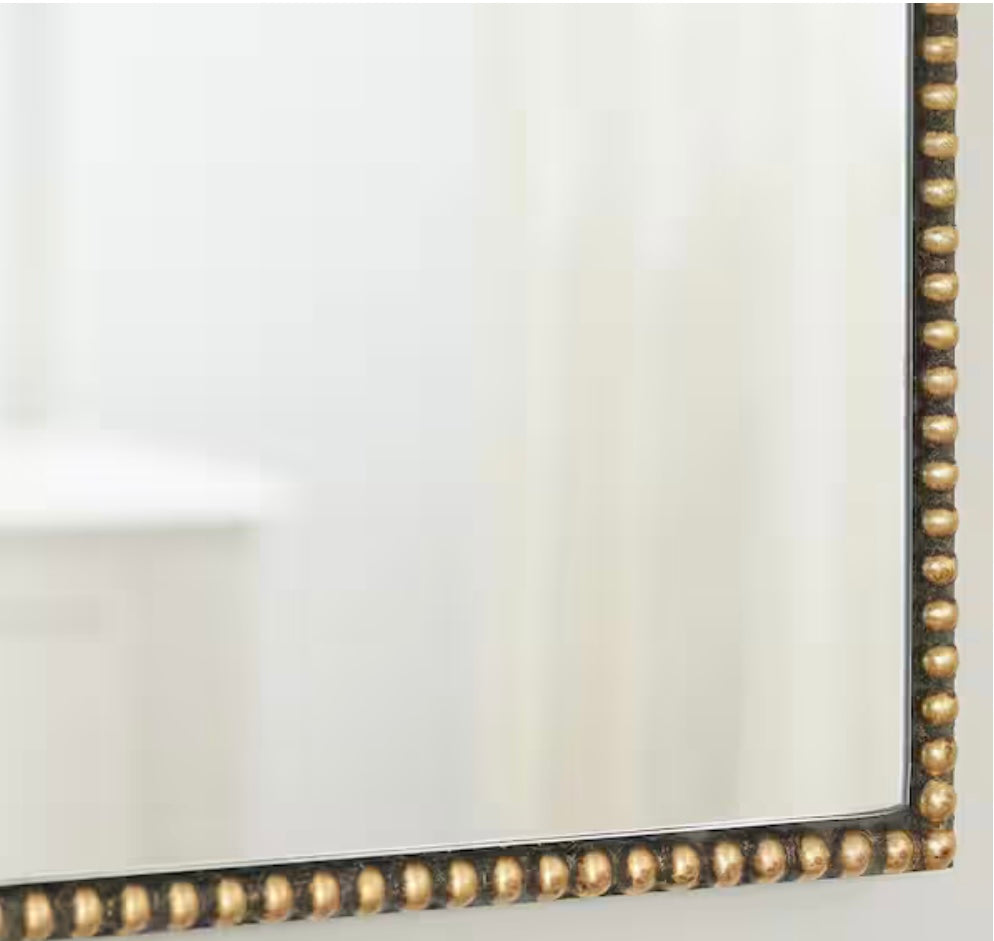 Ornate Arched Gold Antiqued Classic Accent Mirror