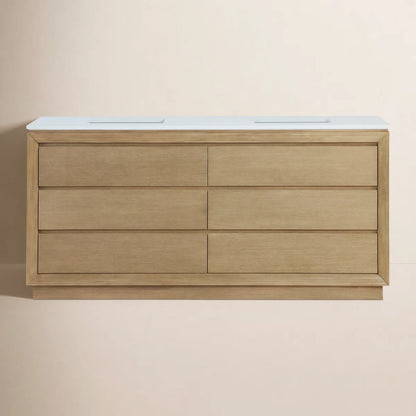 Antony 72” Double Bathroom Vanity w/Quartz Top