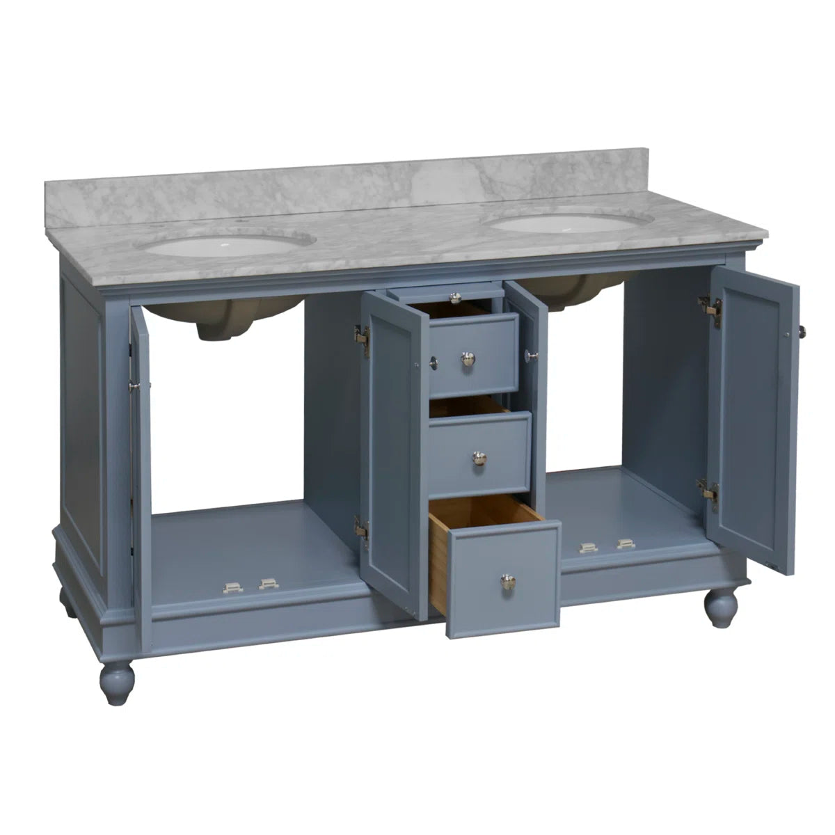 Ferdinand 60'' Double Bathroom Vanity with Top